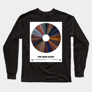 minimal_The_Iron_Giant Warp Barcode Movie Long Sleeve T-Shirt